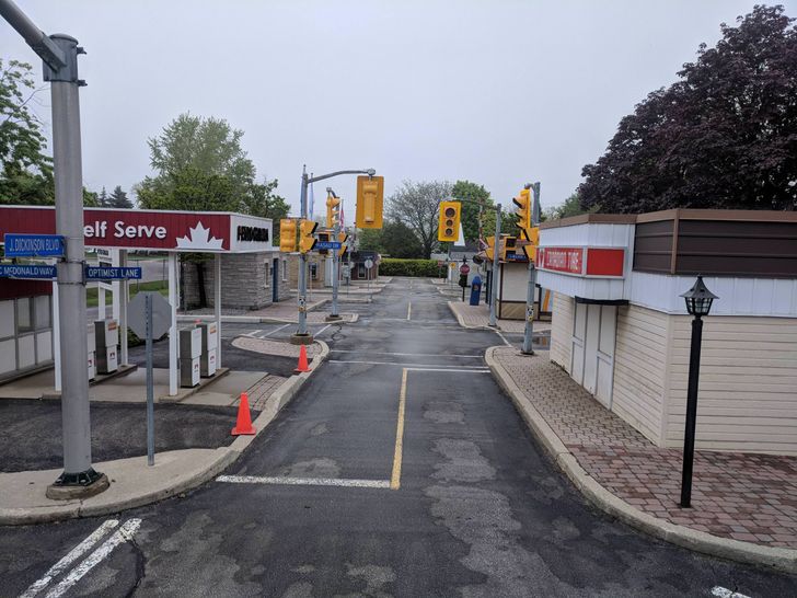 “This city has a mock town to teach kids road safety complete with realistic storefronts.”