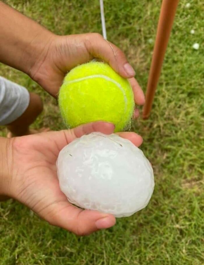 Hail From The Weekend Here In Queensland, Australia.