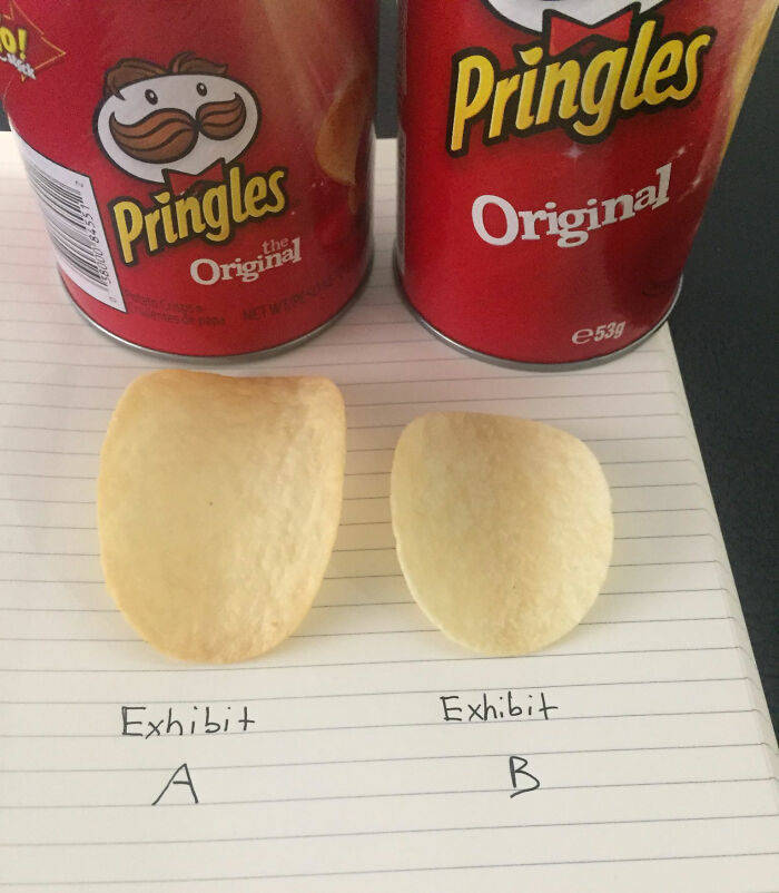 "In 2016, fans of Pringles started noticing how their beloved chips are now smaller. In addition, some noticed that the tube itself also shrunk, making it harder for some people to reach in. Despite that, the price stayed the same. “Is this Pringles can getting smaller or my arm getting fatter?” a consumer went on Twitter to express their concern. The company explained that the reason behind these changes was that manufacturing shifted from the USA to Malaysia. “The equipment we use in Malaysia is a bit different to our sister factory in the US … you’ll notice that both the chip and the can are a little smaller to fit with the production facility,” the company explained."