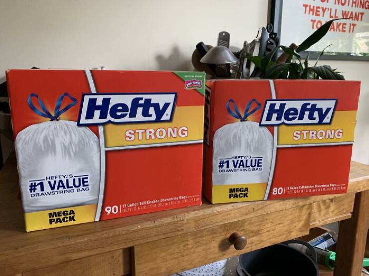 "A month ago, a user on Reddit shared how they've noticed that Hefty bag cartons went from containing 90 bags to containing 80. Despite that, the price stayed exactly the same."