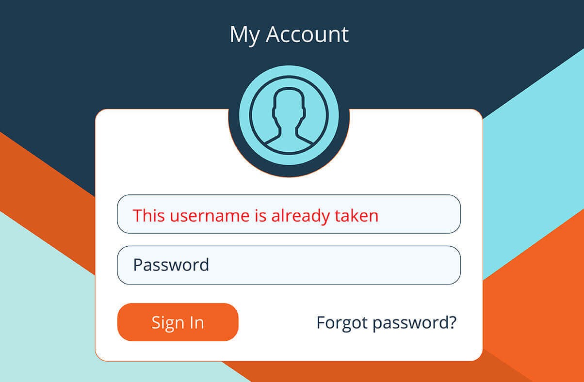 "Finding a username that is not already taken."