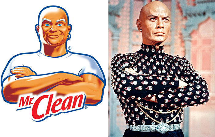The mascot of Mr. Clean is so realistic that it is hard not to imagine an “original” person behind it. After all, a man with a bald head and a hoop earring is surely memorable. It is claimed that the inspiration for the mascot came from Yul Brynner’s portrayal of the King from Rodgers and Hammerstein's 1951 production The King and I. While Brynner described himself as "just a nice clean-cut Mongolian boy," people who knew him remember all the stories that he told about himself. To this day, no one knows if he actually fought with Loyalist forces during the Spanish Civil War or worked part-time as a jai-alai player. The realness of the hoop earring and why it was chosen to be part of the iconic mascot remains a mystery as well.