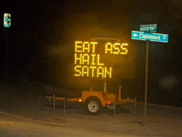 night - G Claremont Eat Ass Hail Satan