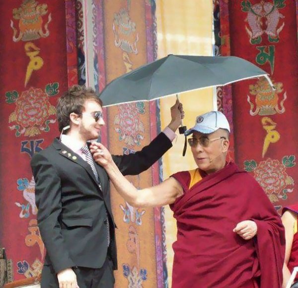 “My friend told me that he was working security for the Dalai Lama. I didn’t believe him until he posted this on his Facebook.”