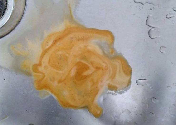 “My spilled coffee foam looks like a fish!”