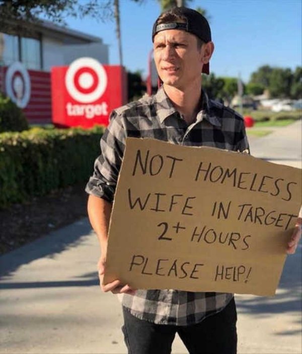 not homeless wife in target - so o target Not Homeless Wife In Target 2 Hours Please Help!