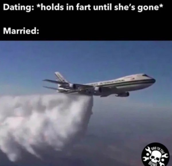 Dating holds in fart until she's gone Married Bone