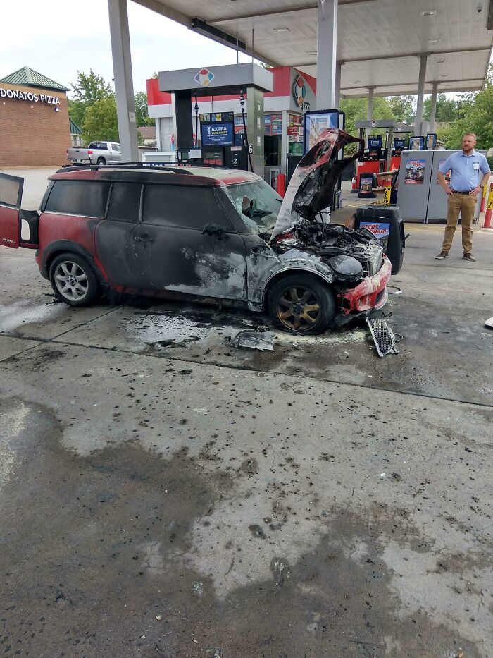 Picked My Car Up From The Mechanic Yesterday After Having A Bunch Of Things Replaced Totalling $2100 Just To Have Burst Into Flames On Me This Morning. I'm Too Poor For This S***!