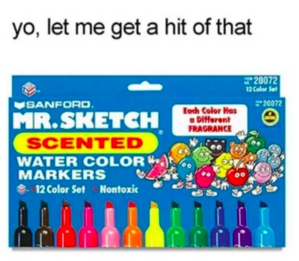 mr sketch scented markers 90s - yo, let me get a hit of that 20072 12 Color Set 20072 Eoch Color Has a Different Fragrance Sanford. Mr.Sketch Scented Water Color W. Markers 12 Color Set Nontoxic