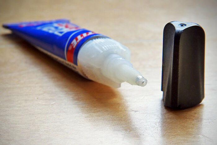 Three times now, I have taken the cap off of a tube of super glue and put it in my mouth to hold it. Three. Times.