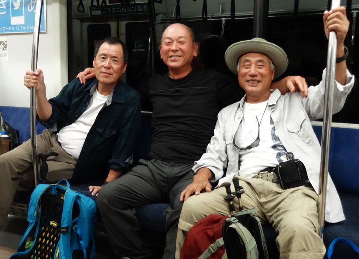 “These old guys helped me find my way home when I was lost in Japan.”