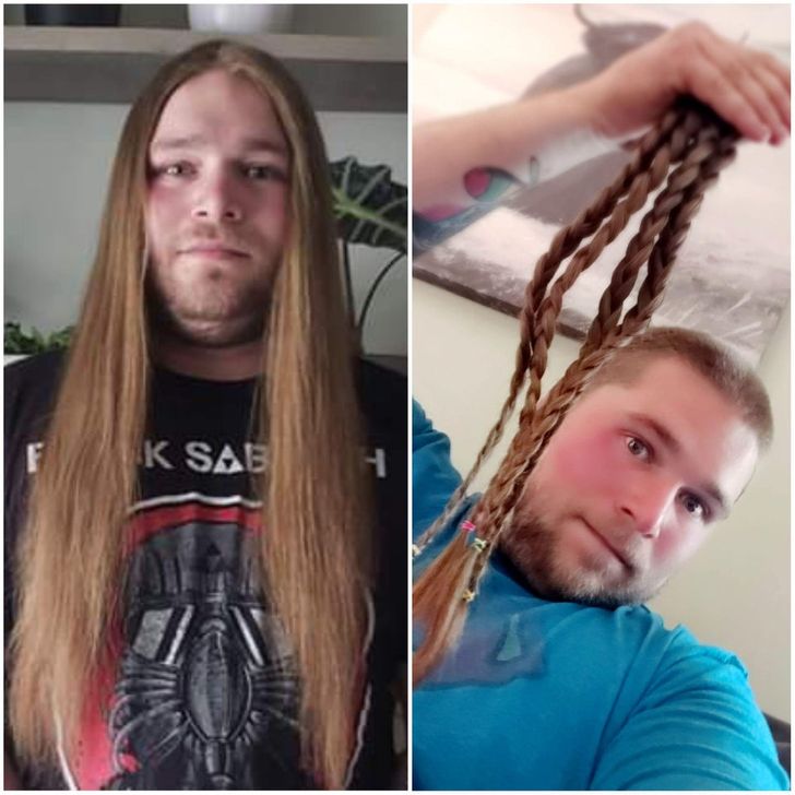 “Donated my hair to Angel Hair For Kids and raised over $8,000 for the Canadian Cancer Society!”