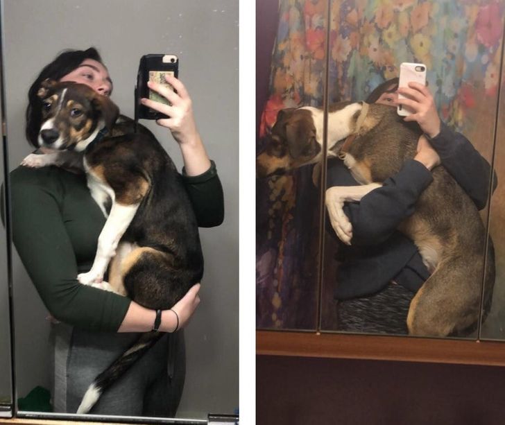 “This day a year ago and today — a good big boy!”