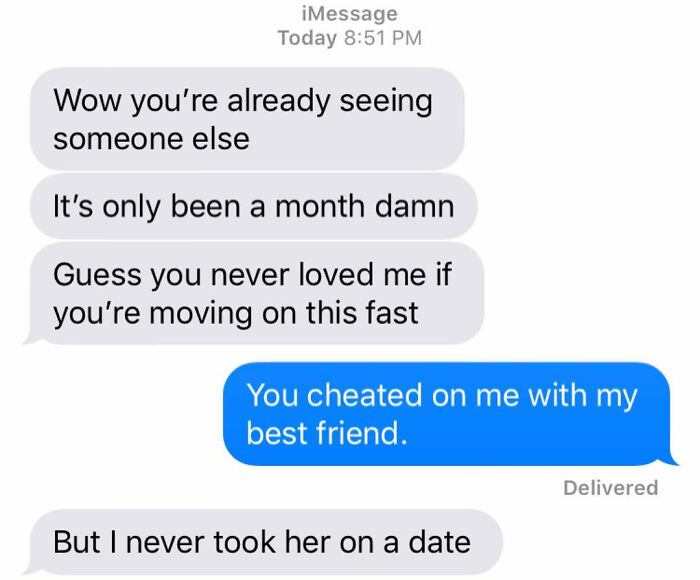 uncontrollable laughter funny jokes - iMessage Today Wow you're already seeing someone else It's only been a month damn Guess you never loved me if you're moving on this fast You cheated on me with my best friend. Delivered But I never took her on a date