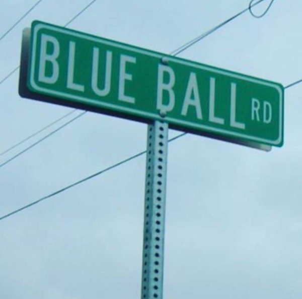 street sign - Blue Ballro