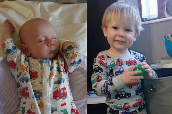 “A difference of just under 2 years, from a life-saving surgery at 7 weeks old to a crazy happy and healthy toddler!”