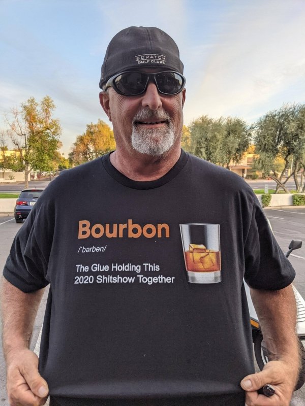t shirt - Scratch Dolf Clure Bourbon 'barben The Glue Holding This 2020 Shitshow Together