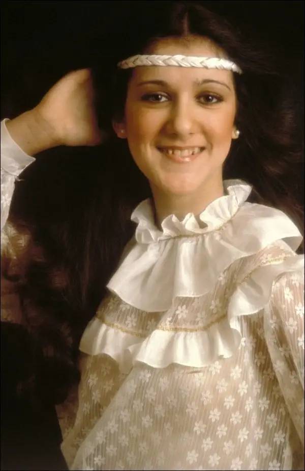 What Celine Dion looked like in the beginning of her career in the early '80s:
