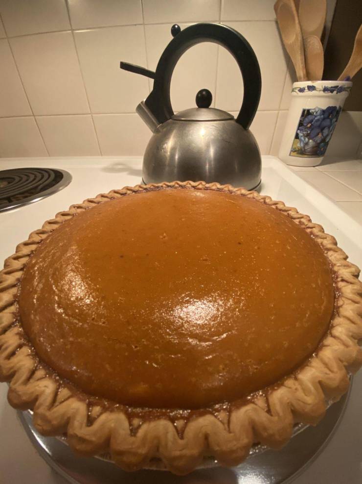 “My perfect pumpkin pie from last year.”