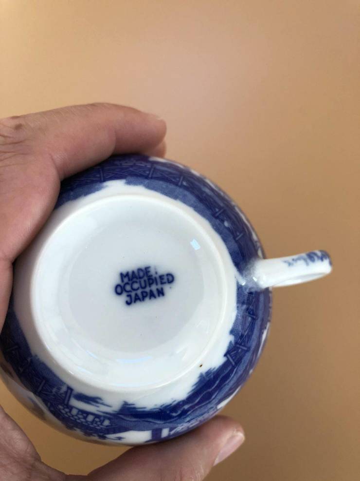 “My girlfriend’s china was made in occupied Japan.”