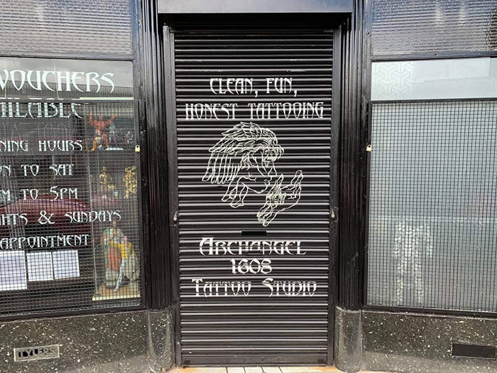 The owner of the Archangel 1608 Tattoo Studio had a run-in with a customer from everyone’s nightmares