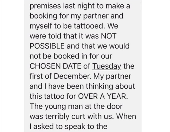 Tattoo Artist Shuts Down Nasty Male Karen.