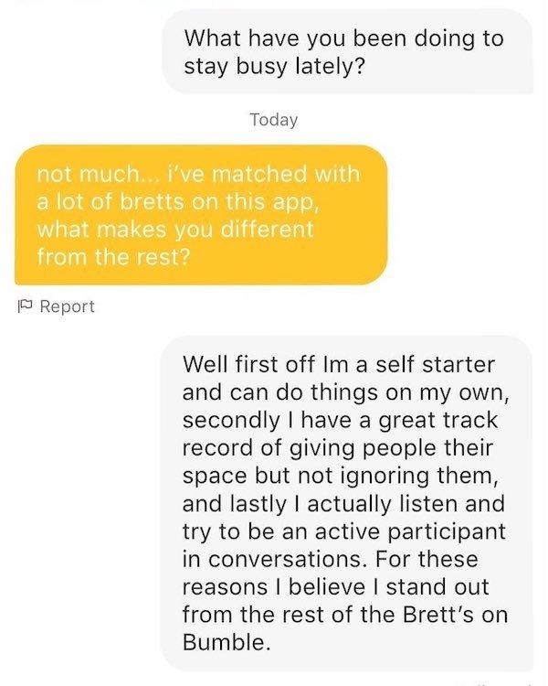 27 WTF Texts Seen on Dating Apps.