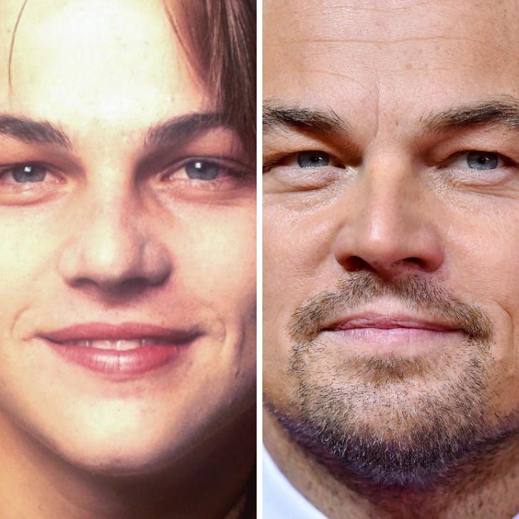 Leonardo DiCaprio,
Age 20 vs age 45
