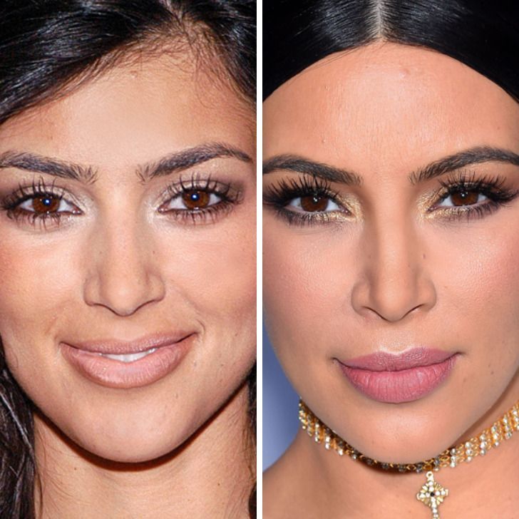 Kim Kardashian,
Age 25 vs age 35