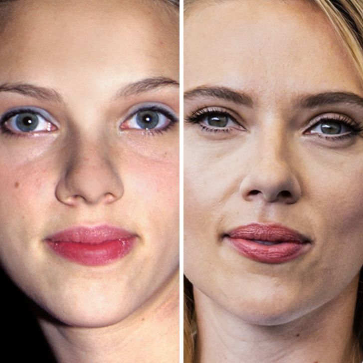 Scarlett Johansson,
Age 14 vs 34