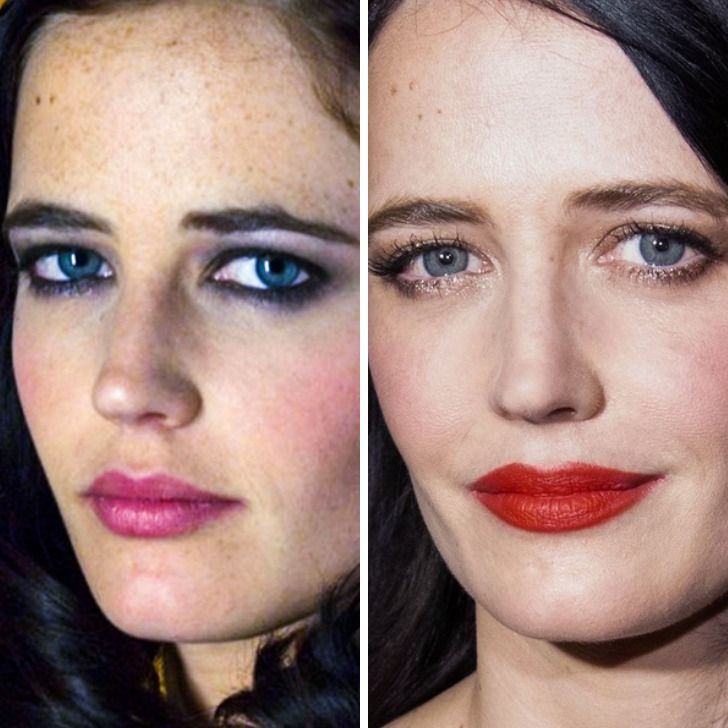 Eva Green,
Age 26 vs age 39