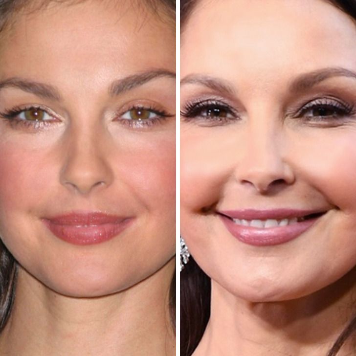 Ashley Judd,
Age 36 vs age 49