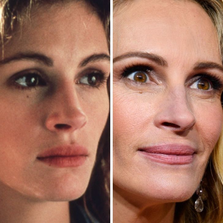 Julia Roberts,
Age 26 vs age 51