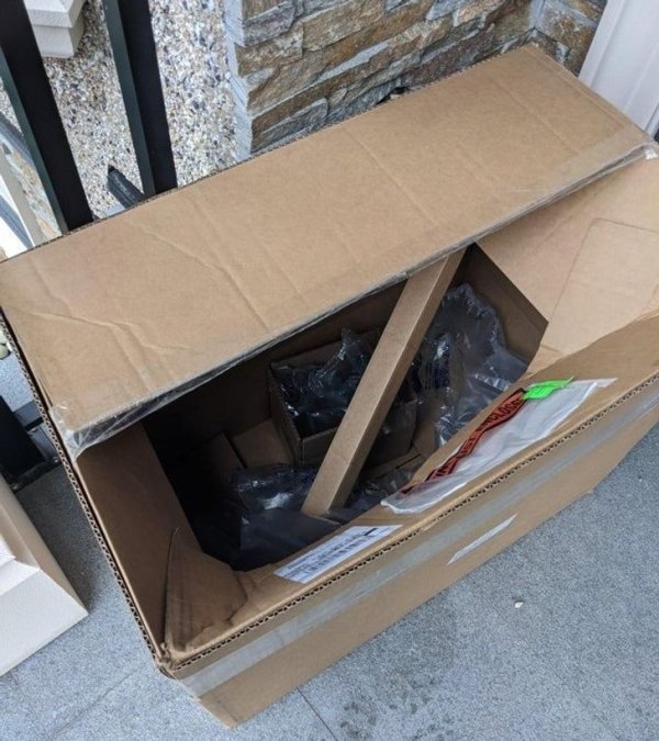 Ordered $700 worth of PC parts that arrived like this, thanks UPS.