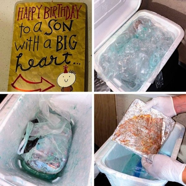 My mom surprised me with an a delivery of my favorite pizza & ice cream from Ohio to LA for my birthday. She packed it in a cooler on ice & shipped via UPS for $350+ so it could be delivered next day during my birthday party. UPS lost the package for 2 days and delivered on the 3rd – refused refund.