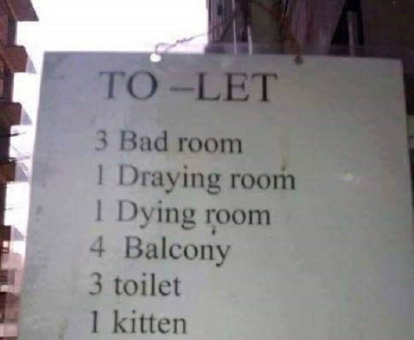 ToLet 3 Bad room 1 Draying room 1 Dying room 4 Balcony 3 toilet 1 kitten