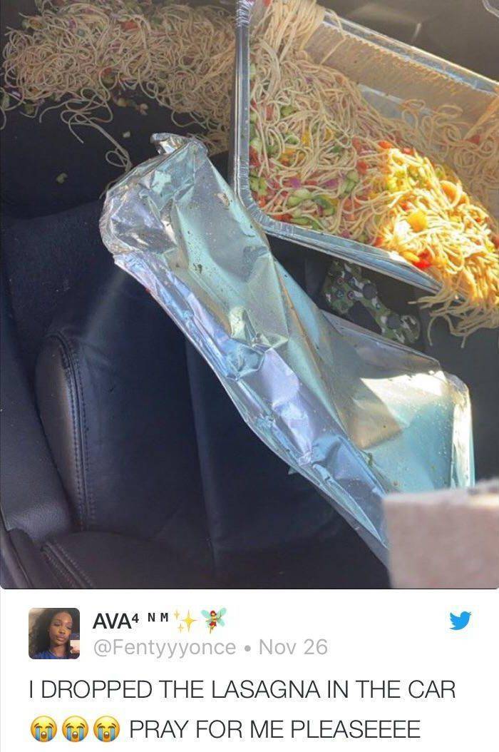 glass - AVA4 Nm Nov 26 I Dropped The Lasagna In The Car Pray For Me Pleaseeee