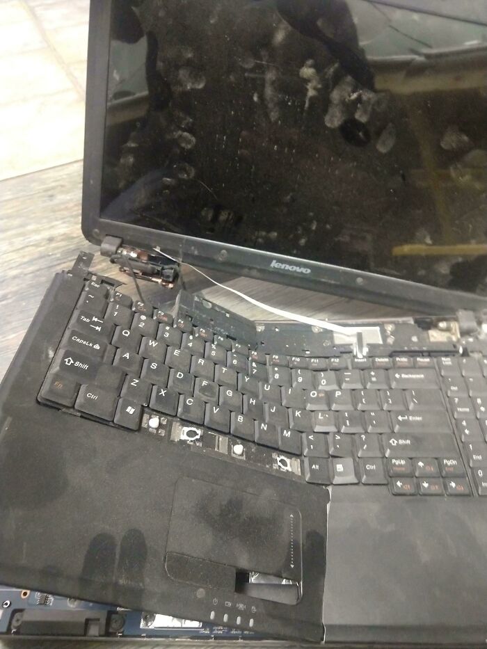 "I Forgot That I Left My Laptop On The Top Of My Truck. It Flew Off When I Was On The Highway. Can You Fix It?"