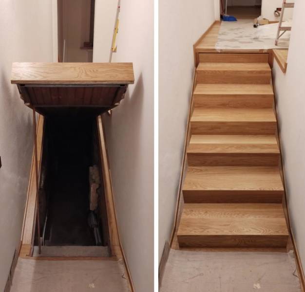 “The new house my parents bought has a secret room hidden under the stairs.”