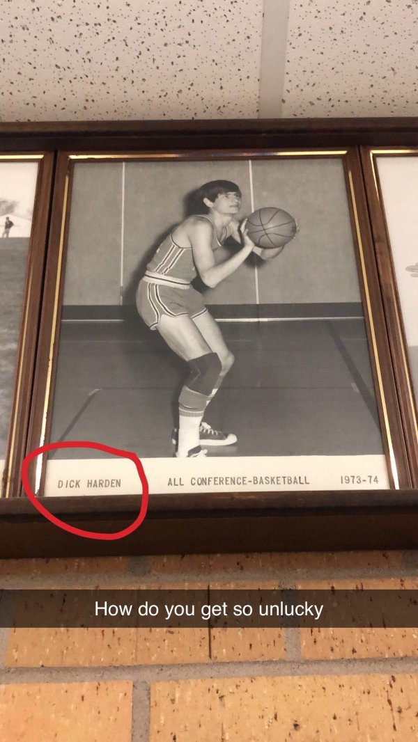 floor - Dick Harden All ConferenceBasketball 197374 How do you get so unlucky
