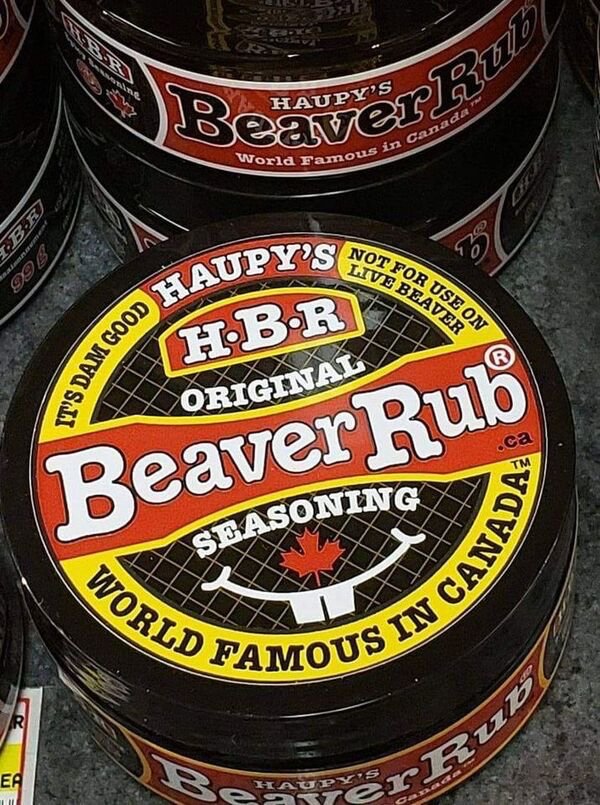 drink - Beurer Bob World Famous in Canada " Not For Use On Live Beaver Seasoning World Famous In Canad zayerRub Br It'S Dam Good Haupy'S H.Br Original ca Beaver Rub R Be Ea