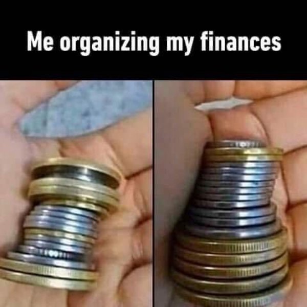 me organizing my finances - Me organizing my finances