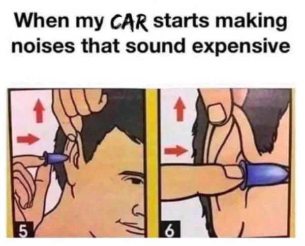 your car starts making expensive noises - When my Car starts making noises that sound expensive 5 6