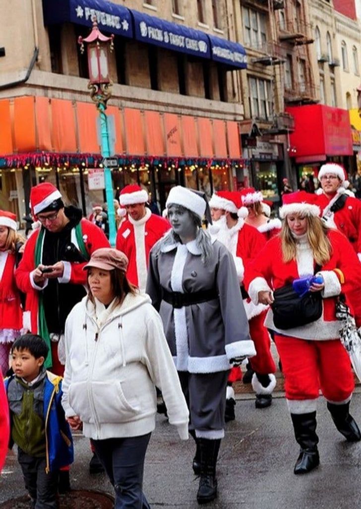 black and white santa costume