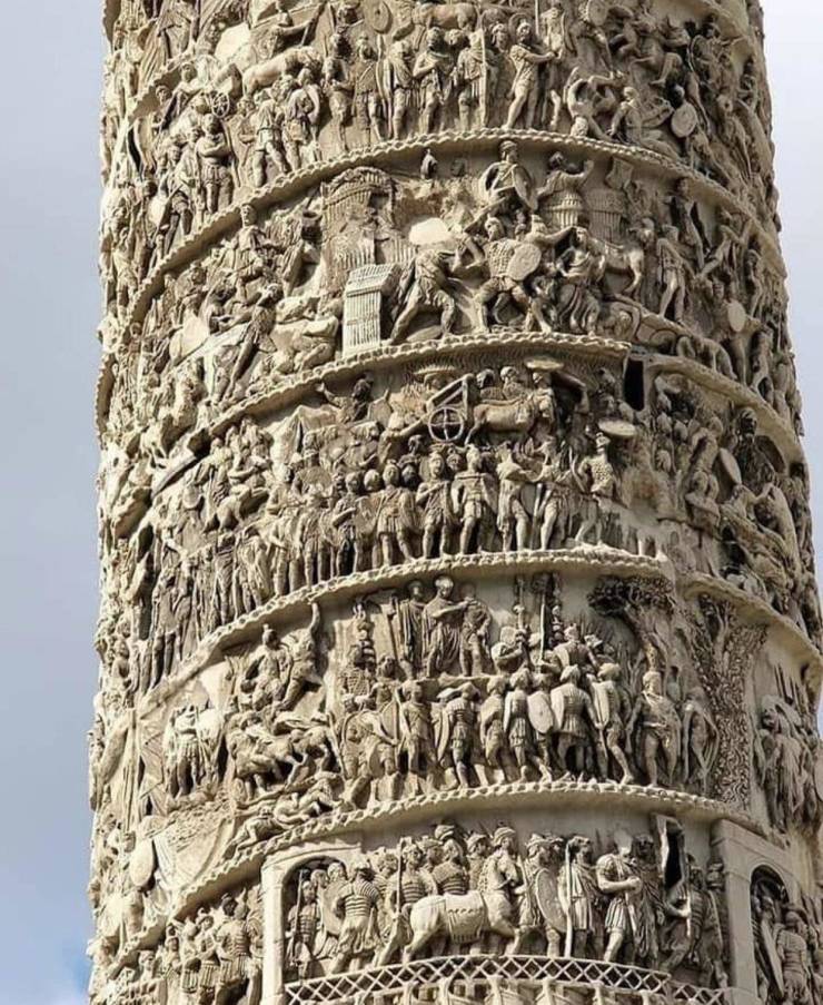“The level of detail on the Column of Marcus Aurelius in Rome which was completed around AD 193”