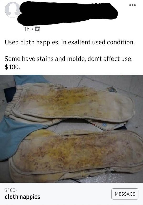 jaw - 1h Used cloth nappies. In exallent used condition. Some have stains and molde, don't affect use. $100. $100 cloth nappies Message
