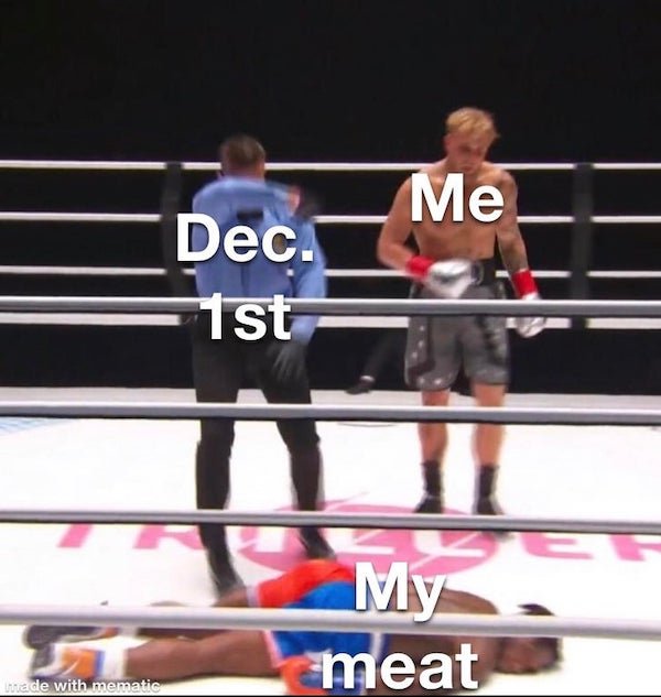 boxing ring - Me Dec. ist My meat made with mematic