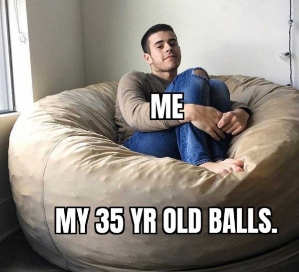 couch - Me My 35 Yr Old Balls.