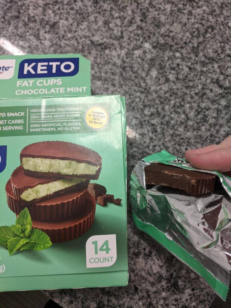 te Keto Fat Cups Chocolate Mint To Snack Jet Carbs R Serving Medium Chain Triglycerides Zero Grams Added Sugars Zero Artificial Flavors, Sweeteners, No Gluten Compare Keto Fat Bomb 14 Count