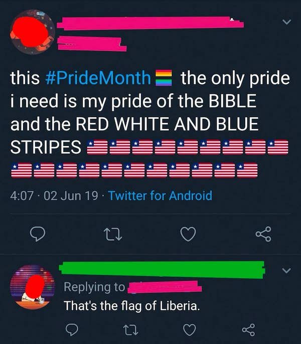 liberia flag emoji - this Month the only pride i need is my pride of the Bible and the Red White And Blue Stripes . 02 Jun 19. Twitter for Android of That's the flag of Liberia.